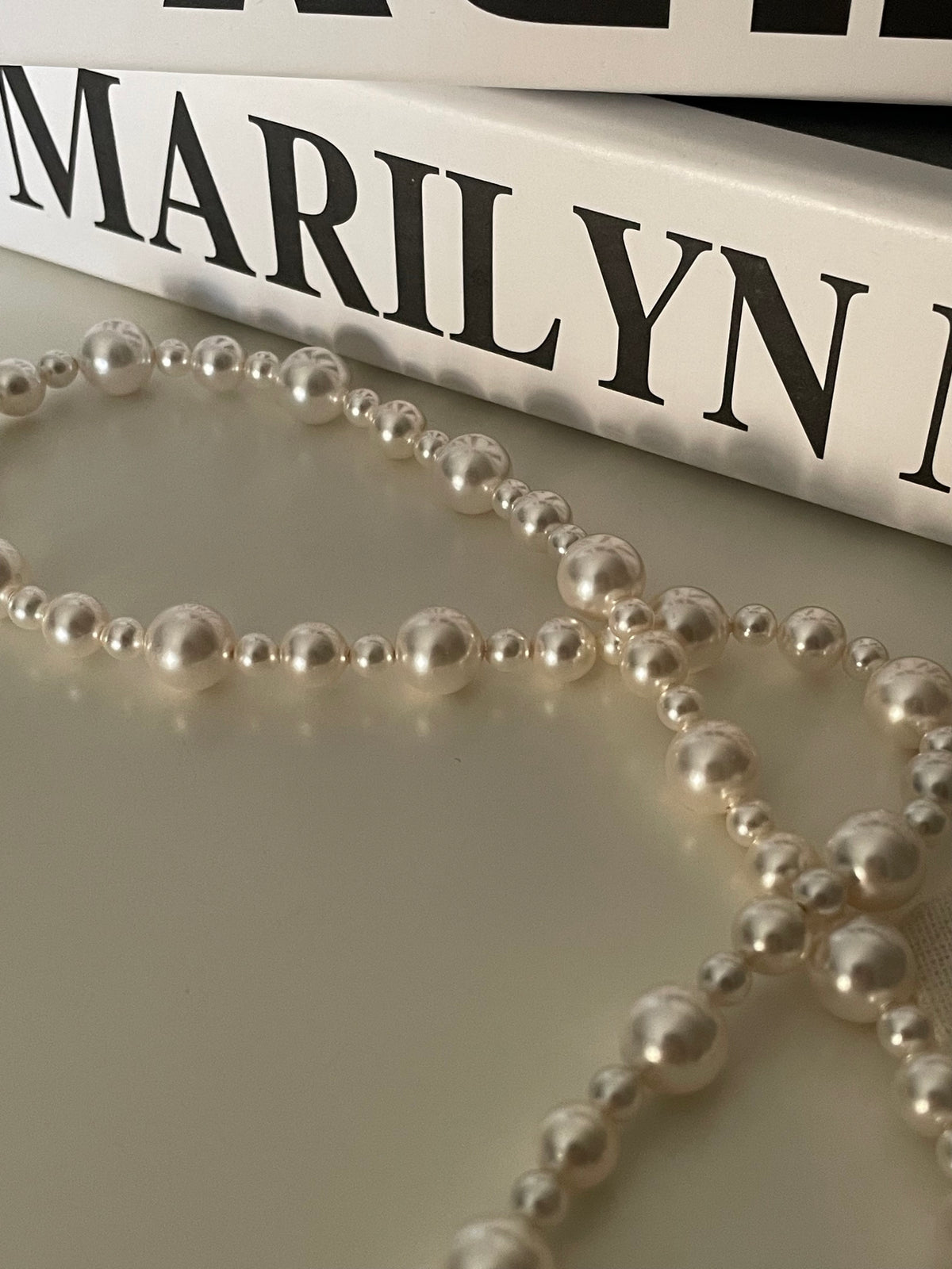 Faux Pearl Necklace 14K Gold Filled with Magnetic Clasp