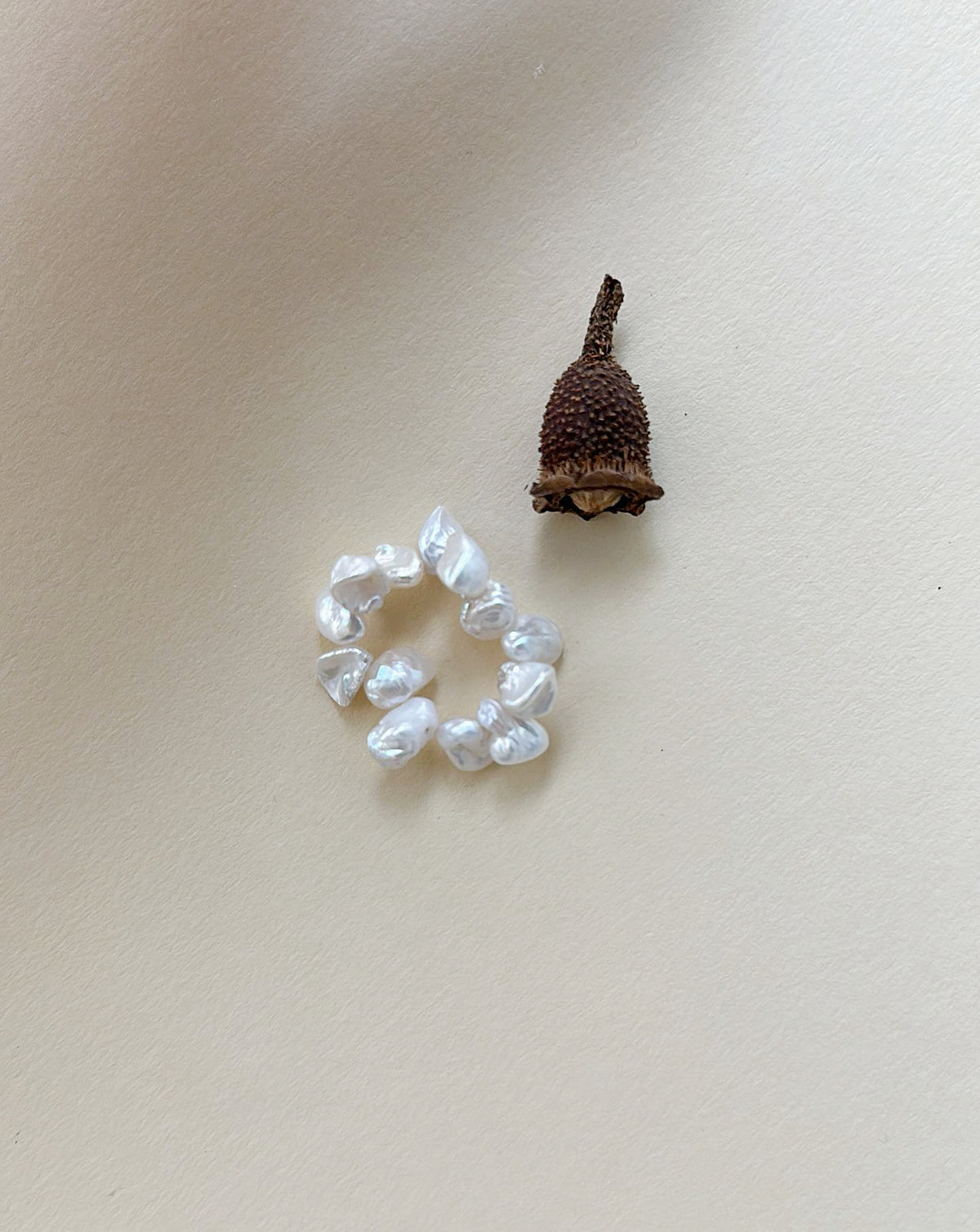 Keshi Pearl White Crystal Bracelet Set, Dreamy Romantic