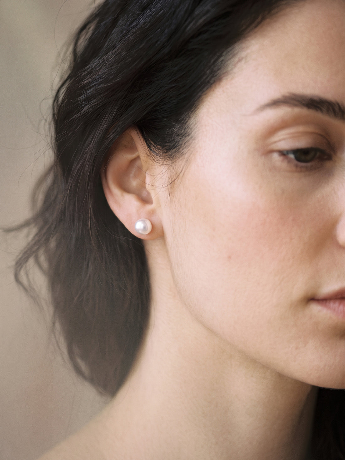 Classic High Luster Pearl Stud Earrings